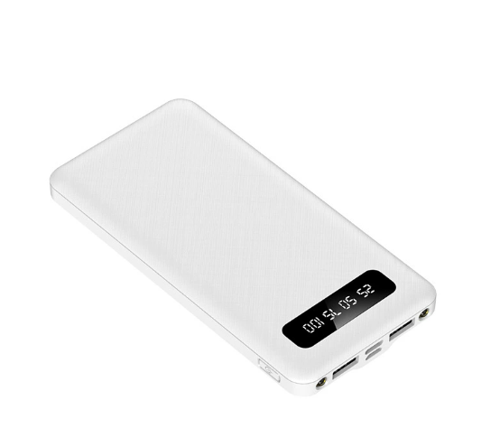 Slim 8000mAh Fast Charge Power Bank with Display