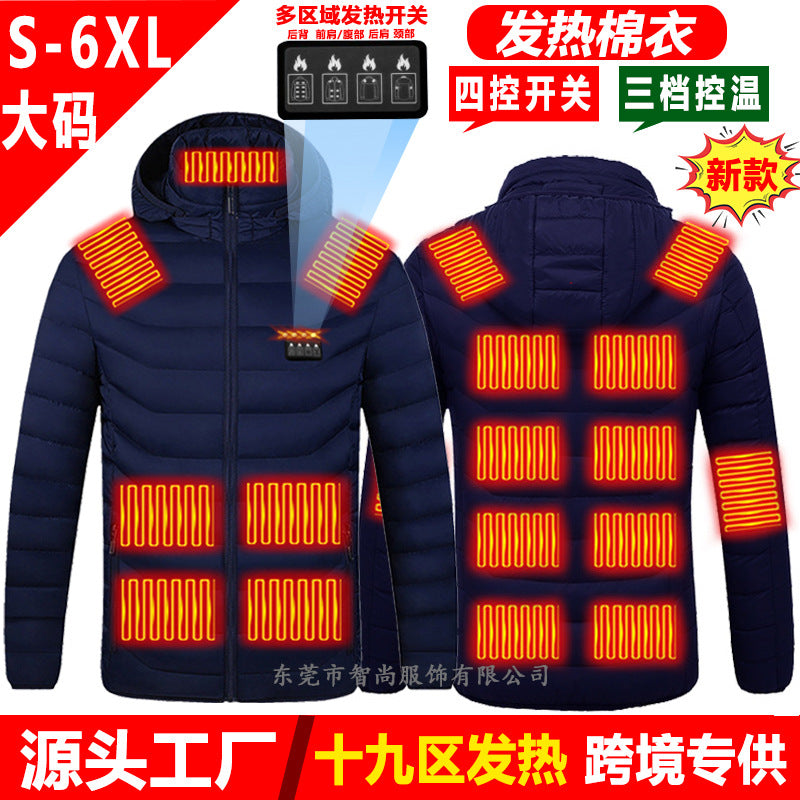 Smart Heated USB Jacket with Graphene for Winter