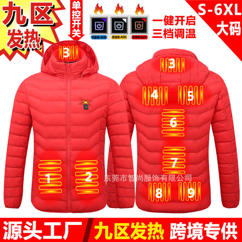 Smart Heated USB Jacket with Graphene for Winter