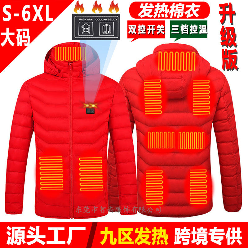 Smart Heated USB Jacket with Graphene for Winter
