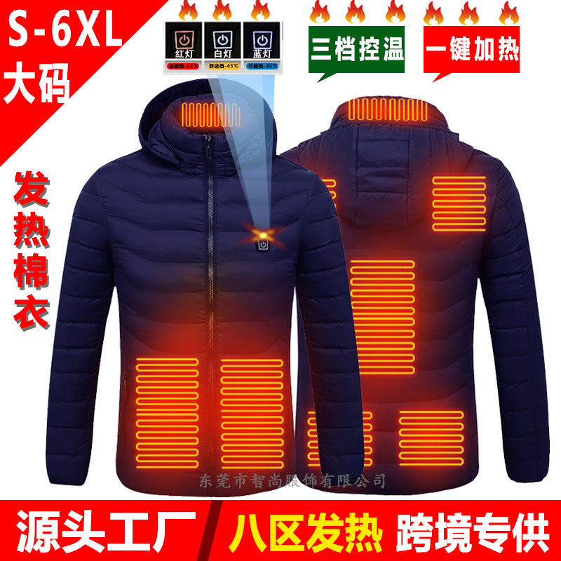 Smart Heated USB Jacket with Graphene for Winter