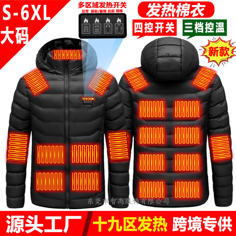 Smart Heated USB Jacket with Graphene for Winter