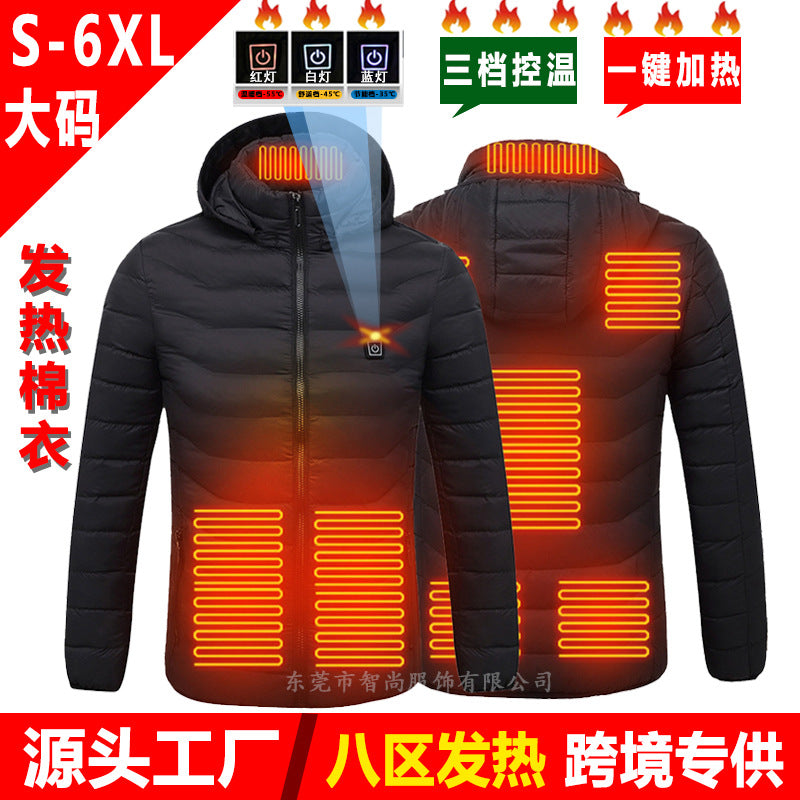 Smart Heated USB Jacket with Graphene for Winter